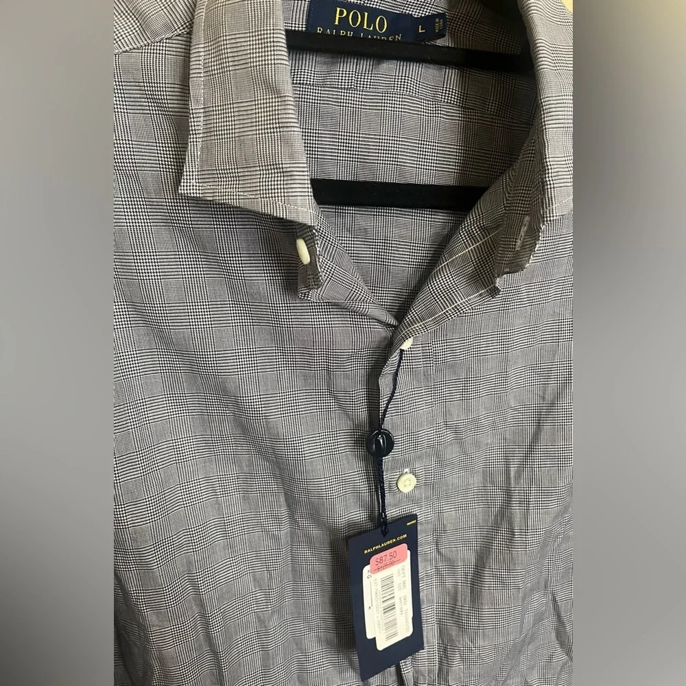 Polo Ralph Lauren NWT Plaid Long Sleeve Button Up Dress Shirt Size Large